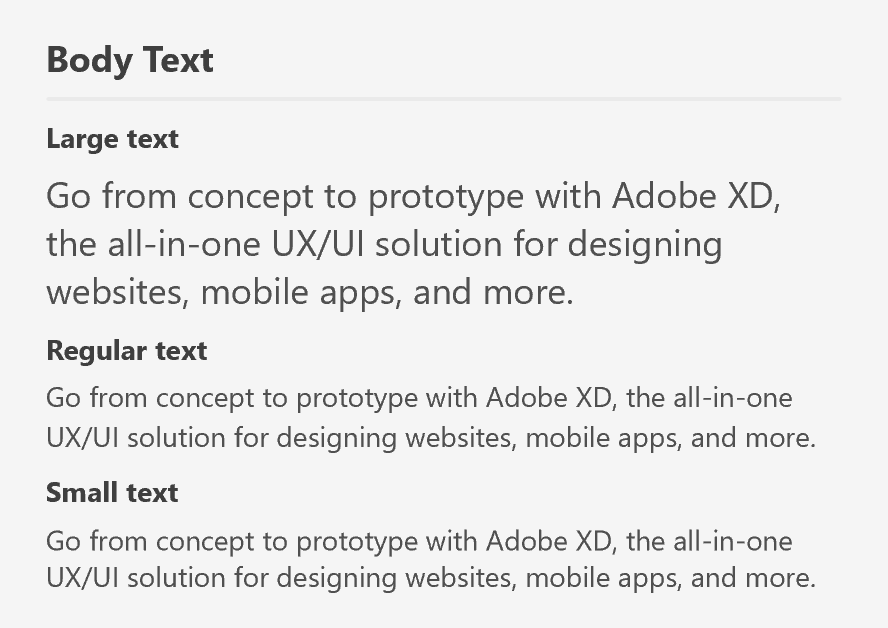 Typography · Adobe XD Plugin Reference